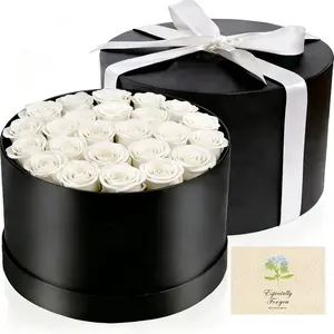 24 Artificial Rose Gift Set, Soap Flower Box, Non-Washable, Ideal for Mother's Day, Valentine's Day, Birthday, Party Gifts, Includes Card