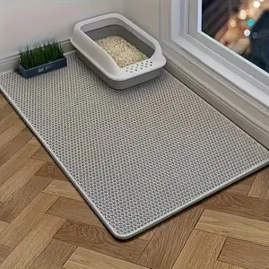 Extra Large Cat Litter Mat Honeycomb Trapper - Waterproof Floor Protector