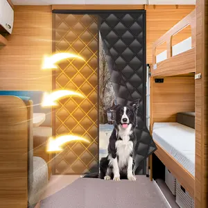 RV Thermal Door Curtain, RV Door Insulation Cover,  Thermal Insulated Door Curtain, Size 33" x 80", Thermal RV Door Covers for Inside Camper