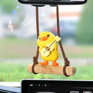 Swinging Duck Design Car Pendant, CuteCar Hanging Ornament, Car RearviewMirror Pendant, Universal Car interior Decoration Accessories