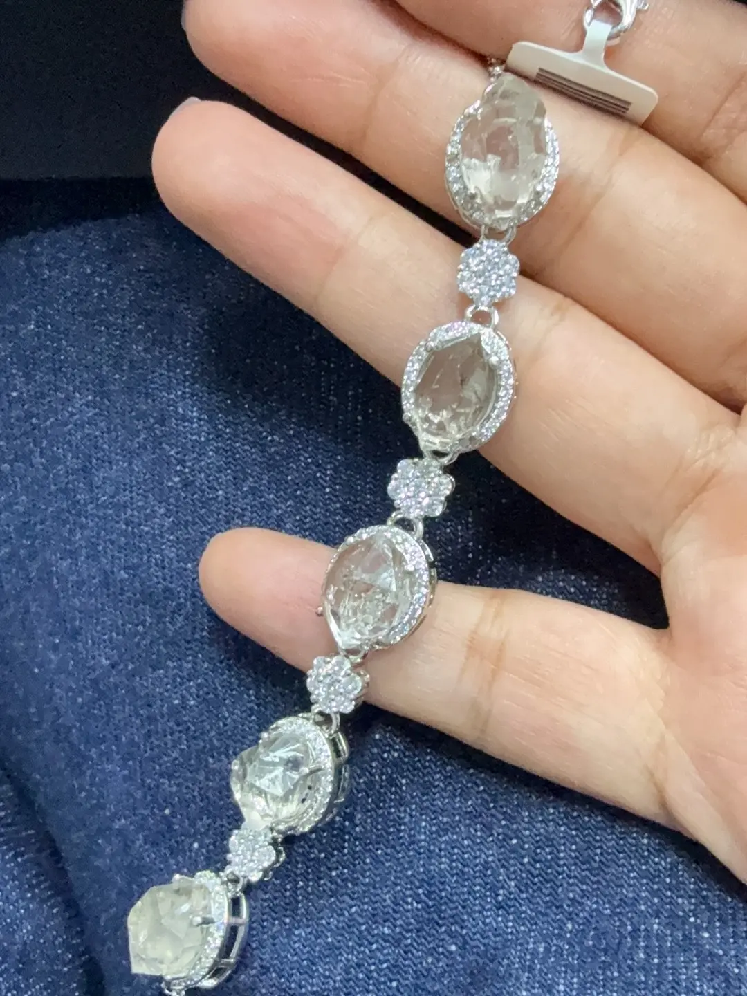 Leah(11420)gc.Herkimer bracelet