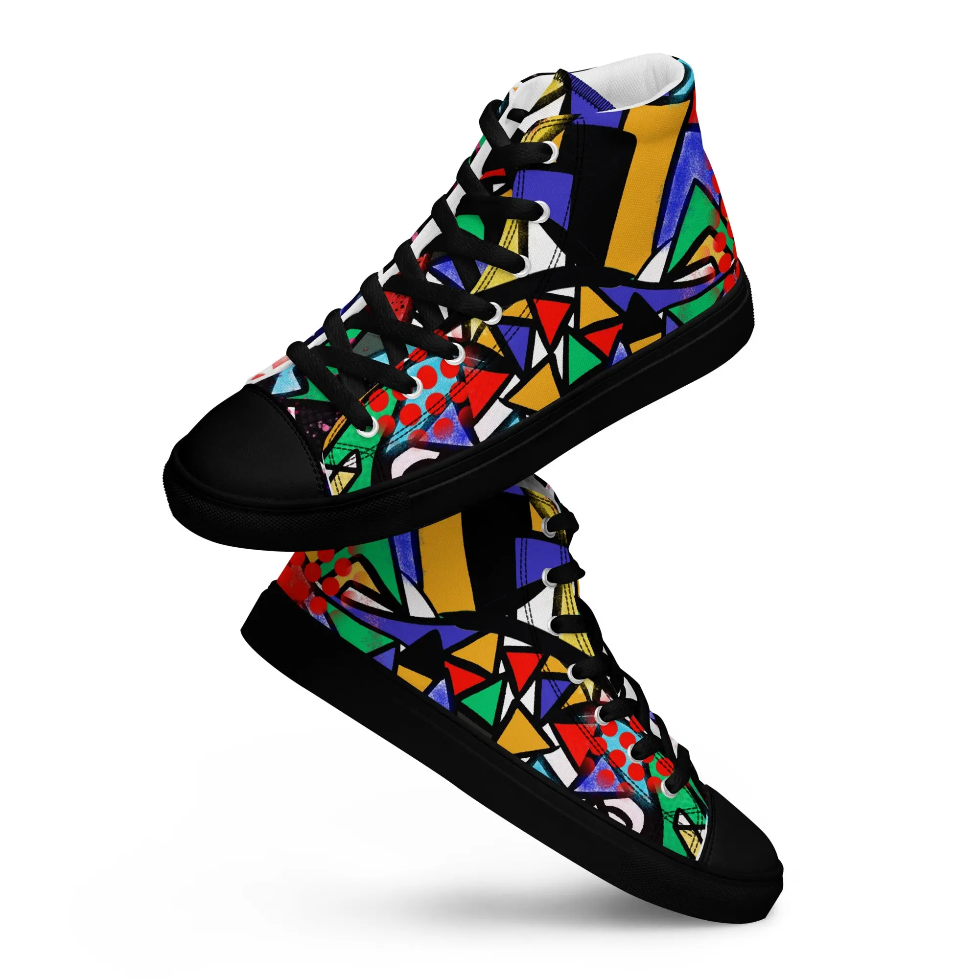 I'm A Superhero - Chelsea Perry Original Art - Men’s high top canvas shoes, Custom Art, Very Unique, Unique Artist, Cool Custom Design