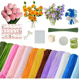 Upgraded 900 count Colorful Chenille Pipe Cleaners for Crafts, Extra Fuzzy Flexible Stems, 12 Inch Length for DIY Art,  and Adults Creative Projects