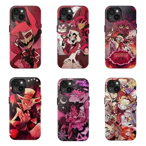 Hazbin Hotel Characters Cartoon Smartphone Case, Trendy Cellphone Shell, Wireless-Friendly Phone Accessory Compatible with iPhone 17 Pro Max, 16, 15, 14, 13, 12, 11 & Samsung Galaxy S21-S25, Perfect Fan Gift