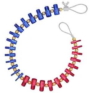 Upgraded Nut & Bolt Thread Checker (Inch & Metric) Detachable Wire Loop Design - 26 Male/Female Gauges - 14 Inch & 12 Metric Detachable Nut and Bolt Thread Size Checker Identifier Gauges