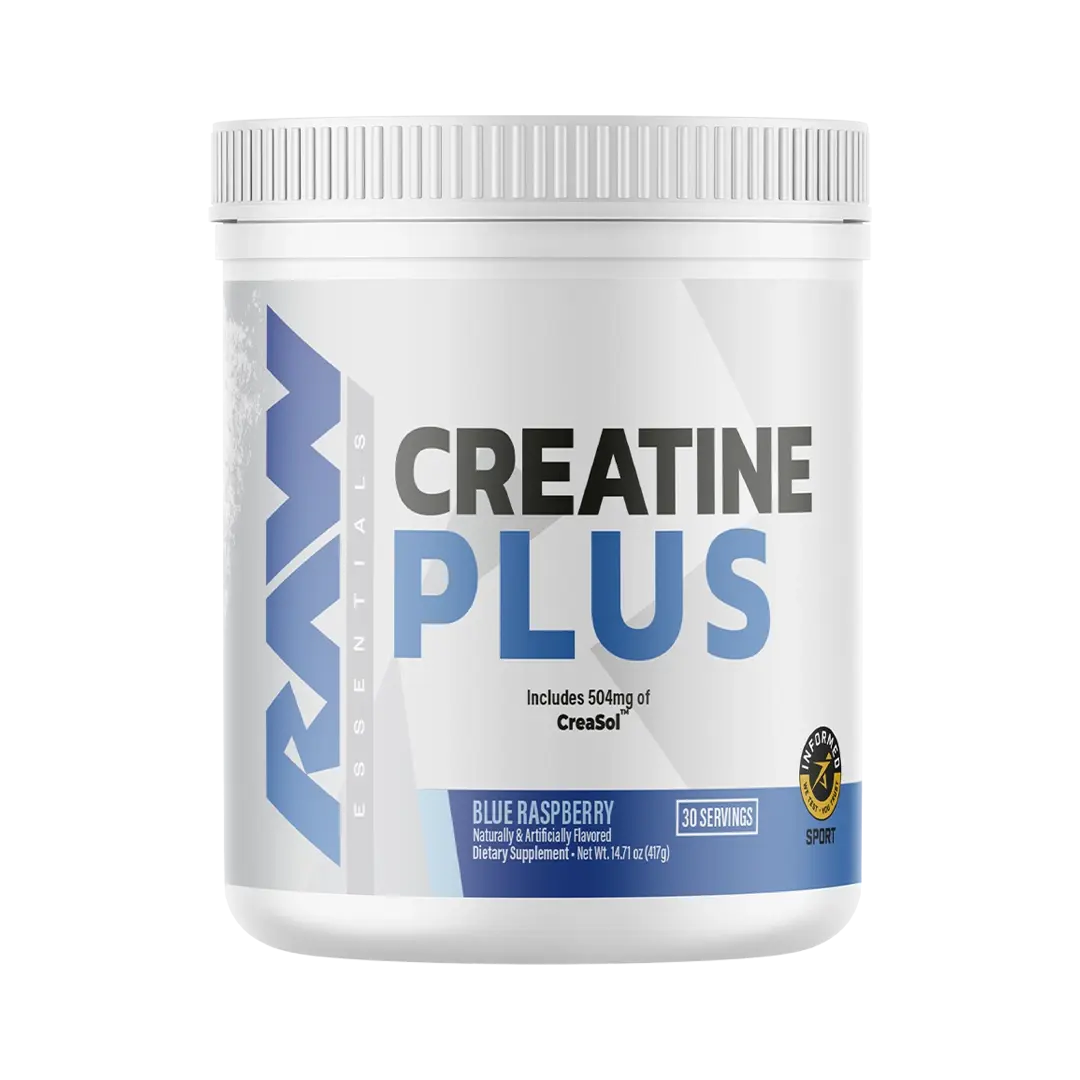 RAW Creatine + HMB Powder – Creatine Monohydrate with Calcium HMB for Strength, Power & Muscle Recovery – Performance & Lean Muscle Support Supplement