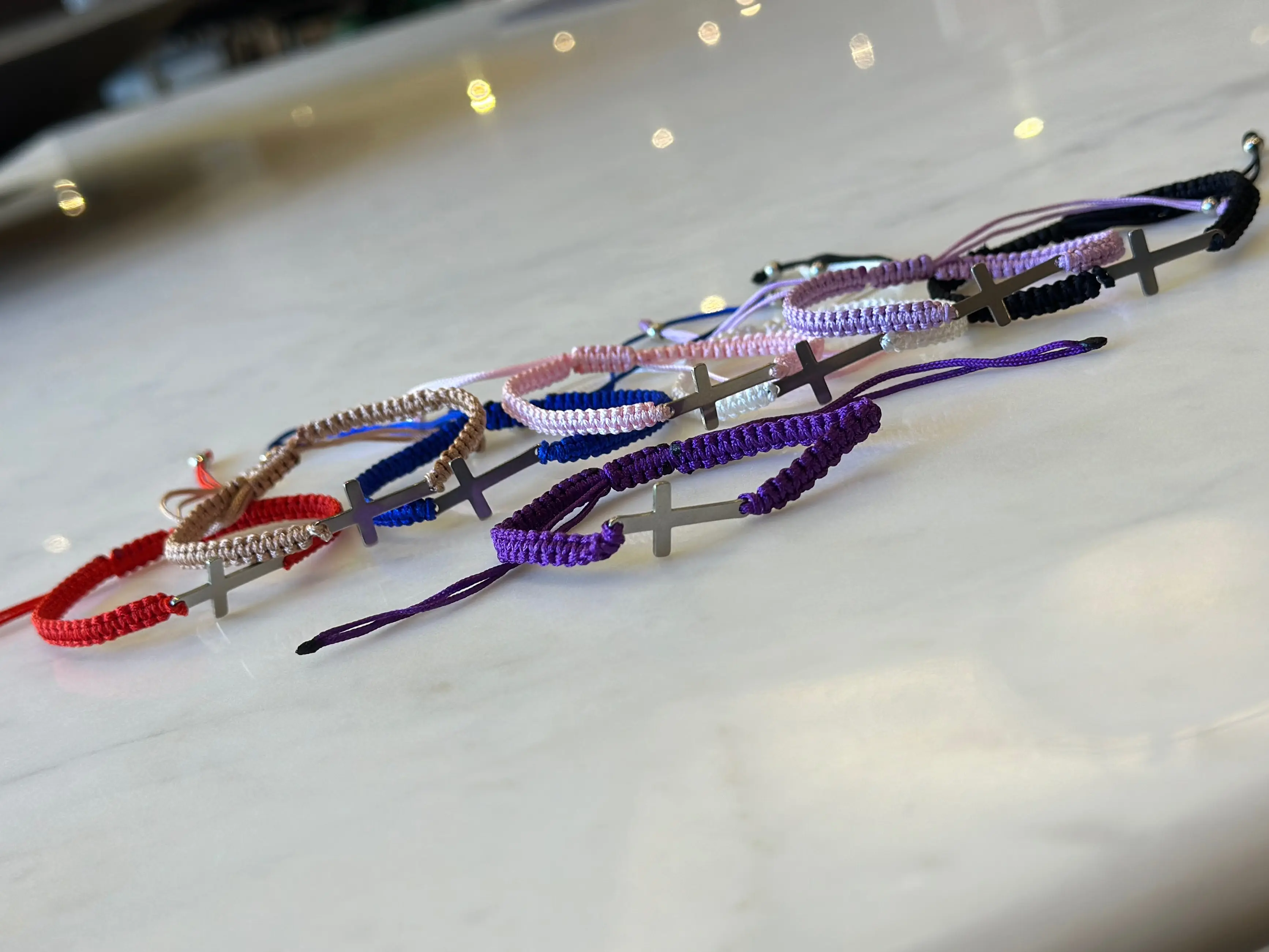 Handmade Cross Bracelets with Adjustable Size Handmade Cross Bracelets with Adjustable Size