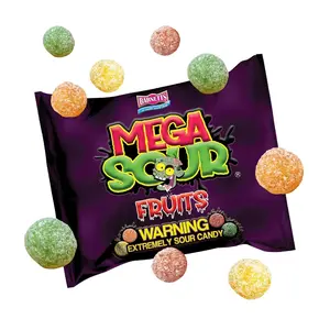 Barnetts Mega Sour Fruits Candy 104g – Handmade British Hard Sweets – Extreme Sour Candy Challenge – Retro Party Bag & Gift Hamper Treats