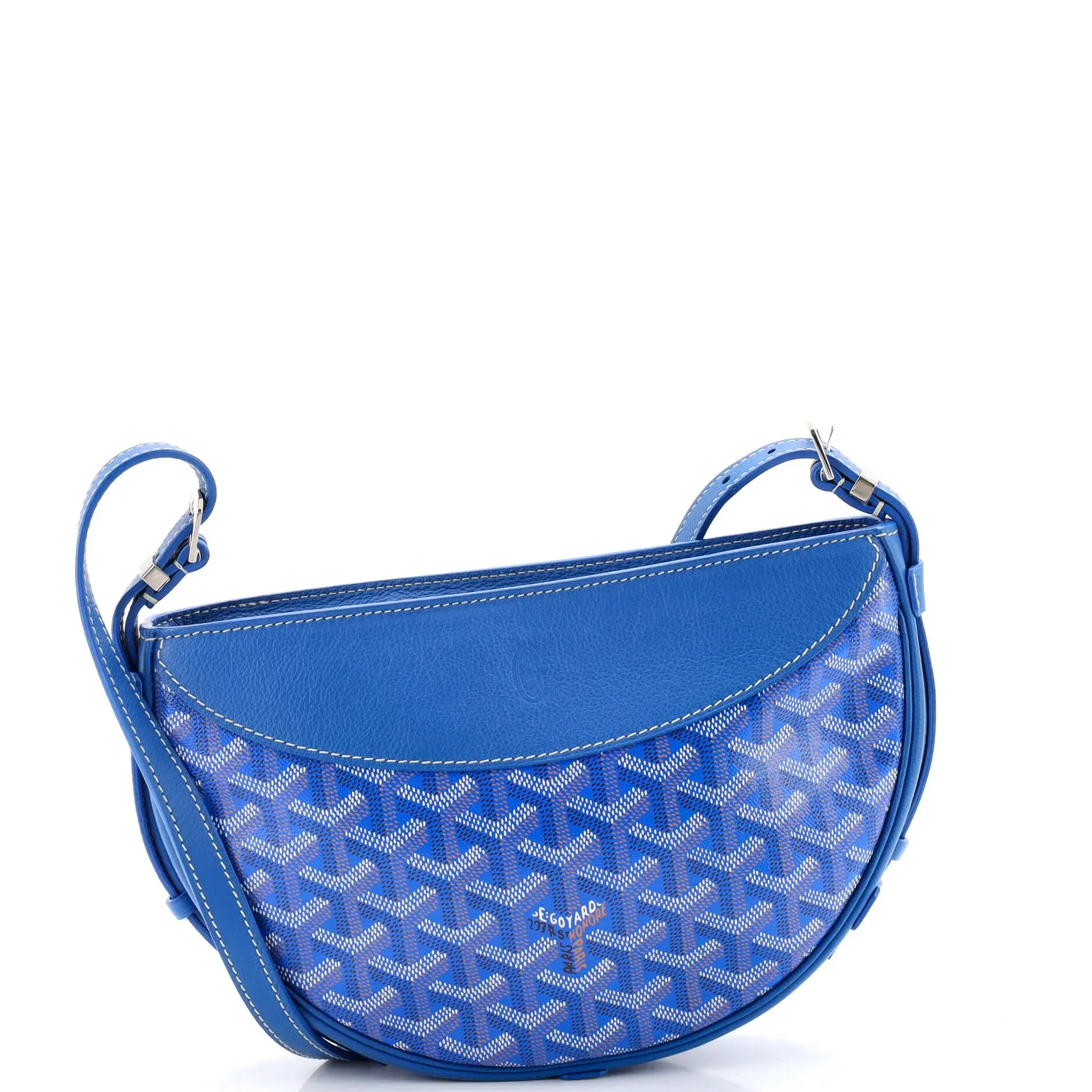 Pre-owned Goyard Canvas Coated Shoulder bags Hirondelle Shoulder Bag Coated Canvas and Leather by Rebag