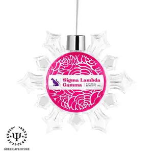 Sigma Lambda Gamma Christmas Ornament - Snowflake