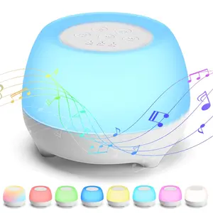 USB Rechargeable Noise LED Night Light, Multiple Colors, Adjustable Brightness, Timer Function, Portable Sleep Aid Device, Led Mood Light, Nightstand Led Lights