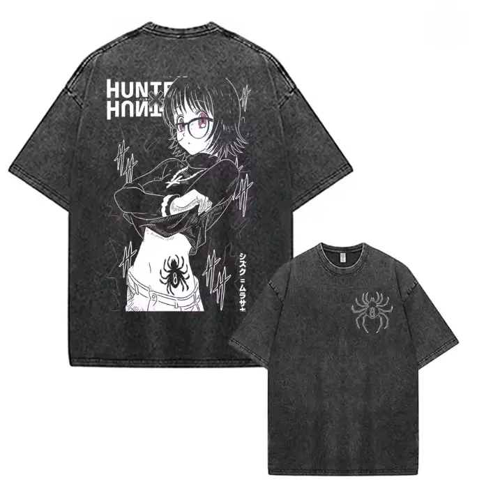 Shizuku Murasaki Anime T-Shirt, Hunter Inspired Graphic Tee, Japanese Streetwear - Cotton Fashion Casual Womenswear Menswear