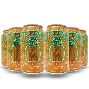 Jupiña Pineapple Drink Six Pack 12 Oz Cans Beverage Pinya