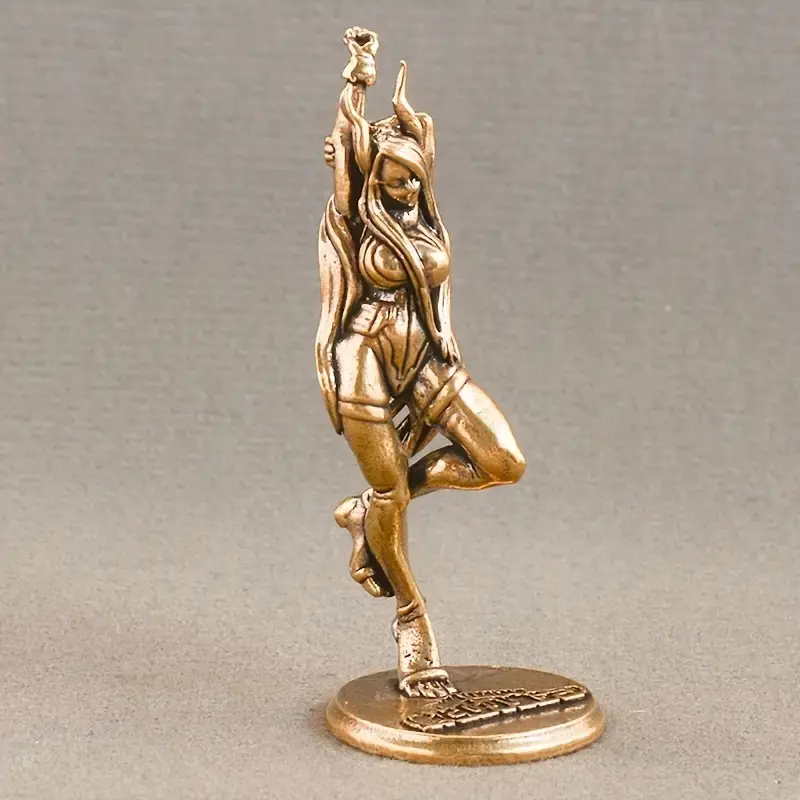 Vintage Movie Style Dancing Lady Statue, Figurine, Handmade Decorative Brass Sculpture, Elegant Home & Office Decor, Ornaments, Decorative Statues, Unique Gift for Film Fans