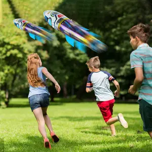 Inflatable Catapult Rocket Toys for Kids Hand Thrown Balloons Outdoor Play Set for Ages 4+ with Sturdy Base Soft Rockets for Active Fun Adventure