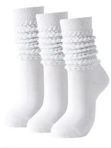 Women's Long Socks Set, Warm Sweat-Absorbing Breathable Knit Sports Socks, Ideal for Fitness and All Seasons, Casual Plain Pattern, Everyday Warmth Socks, Minimalist, Womenswear