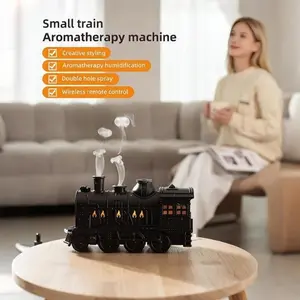Diffuserlove 300ML Train Diffuser: Cool Mist + Night Light for Bedroom Desk