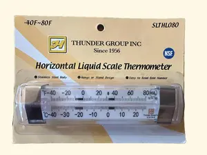 Horizontal Liquid Scale Thermometer
