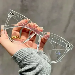 3PCS Square Frame Blue Light Blocking Glasses – Unisex Optical Eyewear, Trendy for Campus, Study & Everyday Wear, Comfortable & Stylish