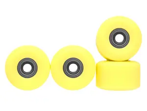 Apex New Street Wheels - 65D All Terrain Polymer - ABEC-9 Bearings - "Lemonade"