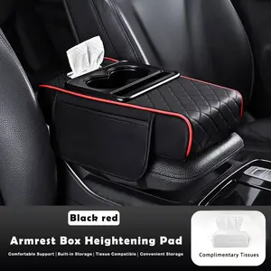 5 in 1  Universal Car Interior Organizer - Cup Holder &Phone Storage for Vehicles, 5-in-1 MultifunctionalCar Center Console Armrest Pad, Storage Bag &Armrest Box Pocket for Long-Distance Travel