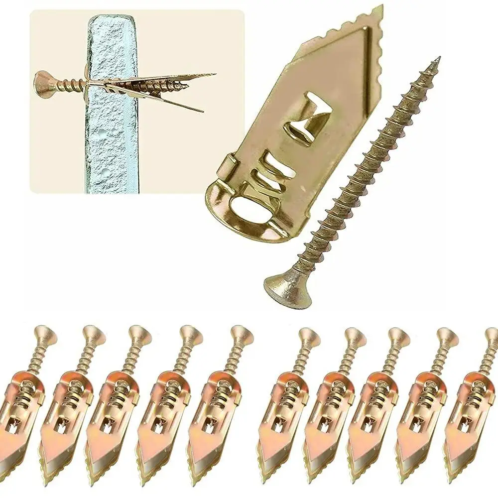 Anchor & Screw Set, Self-drilling Anchor & Screw Set, Anchor & Screw Hardware Kit for Drywall, Wood, Plastic, Vehicle, Home Improvement & Home Care Su