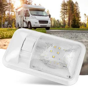 RV Ceiling Light Fixture, 48 Bright LEDs Interior Lamp with Removable Cover, PC Lens, Easy Wire Setup, Replacement Lighting for Camper Trailer, Boat
