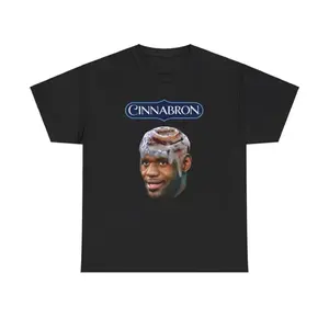 Lebron James Cinnabron Meme Shirt Funny Menswear T-Shirt Top Breathable Cropped Day Hoodie Oversize