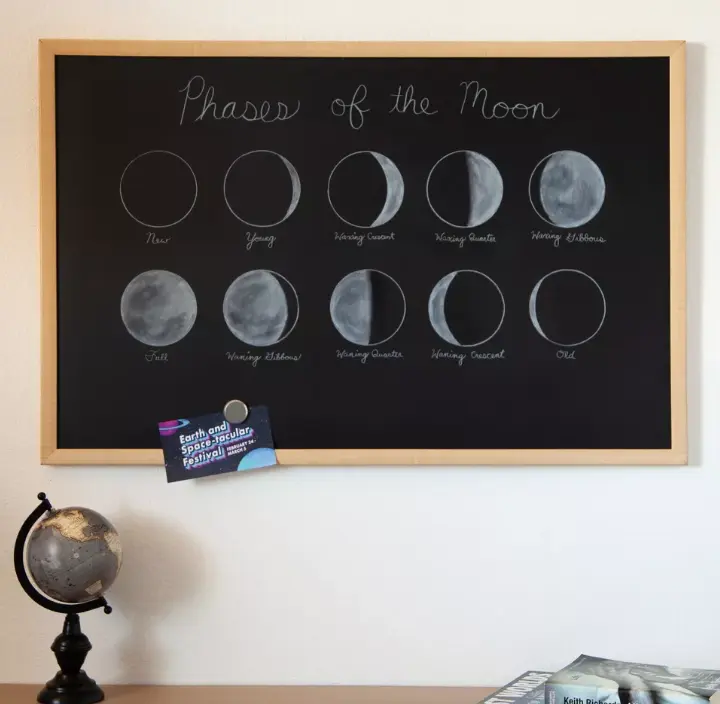Magnetic Chalkboard Wall Board, Decorative Message Board for Kitchen, Home Office, Classroom & Daily Planning