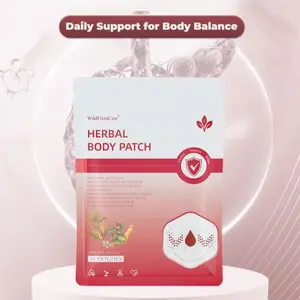 10-Day Daily Supply WildFloraCare Herbal Stickers - Mild Ginseng Essence Soothing Patches for Navel Overnight Body Care