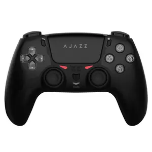 AJAZZ GP100 PS wireless controller game controller dual-mode wired+BT Hall joystick linear trigger six axis motion sensing macro programming asymmetric rotor motor e-sports game controller multi system compatibility support system PS4, PC
