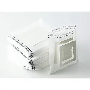 50 count Portable Coffee Filter Paper Bag Hanging Ear Drip Coffee Bag Single Serve Disposable Drip Coffee Filter Bag  for Travel, Camping, Home, Office