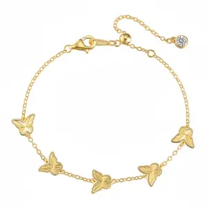 Cindy 18K Gold Butterfly Bracelet