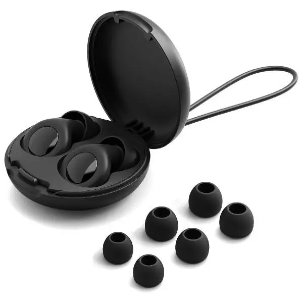 Sleep Ear Plugs Noise Cancelling 30dB – Reusable Soft Silicone Earplugs for Sleeping with 8 Ear Tips & Carry Case, Anti Snoring Hearing Protection for Travel, Concerts, Work, Study & Airplane