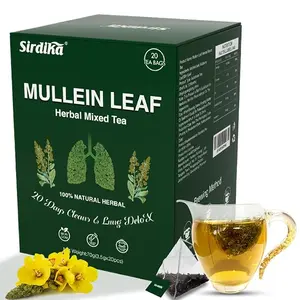 Mullein Tea Bags - Lung Clearing, Herbal Tea, Caffeine Free, 20 Bags Natural Blend of Herbal Ingredients