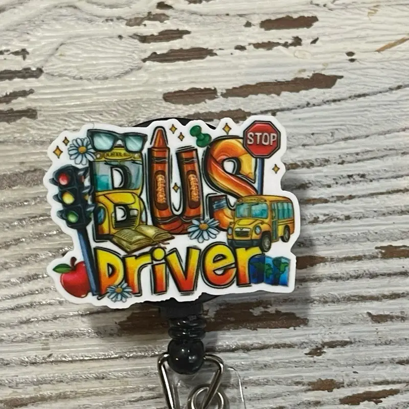 Bus Driver Badge Reel