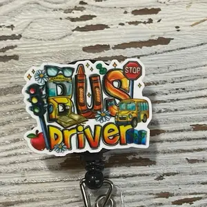 Bus Driver Badge Reel