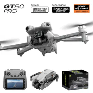 GT50 Pro HD Flagship Drone Equipped with 5.64inch Screen Remote Control - 1080P HD Dual Camera and Brushless Motor
