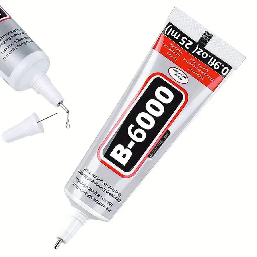 3PCS  110ml B6000 Clear Multi-Purpose Adhesive Craft Glue with Precision Tip for Rhinestones Inlay Jewelry Making Mobile Phone Repair Fabric Wood and Various DIY Art Craft Projects