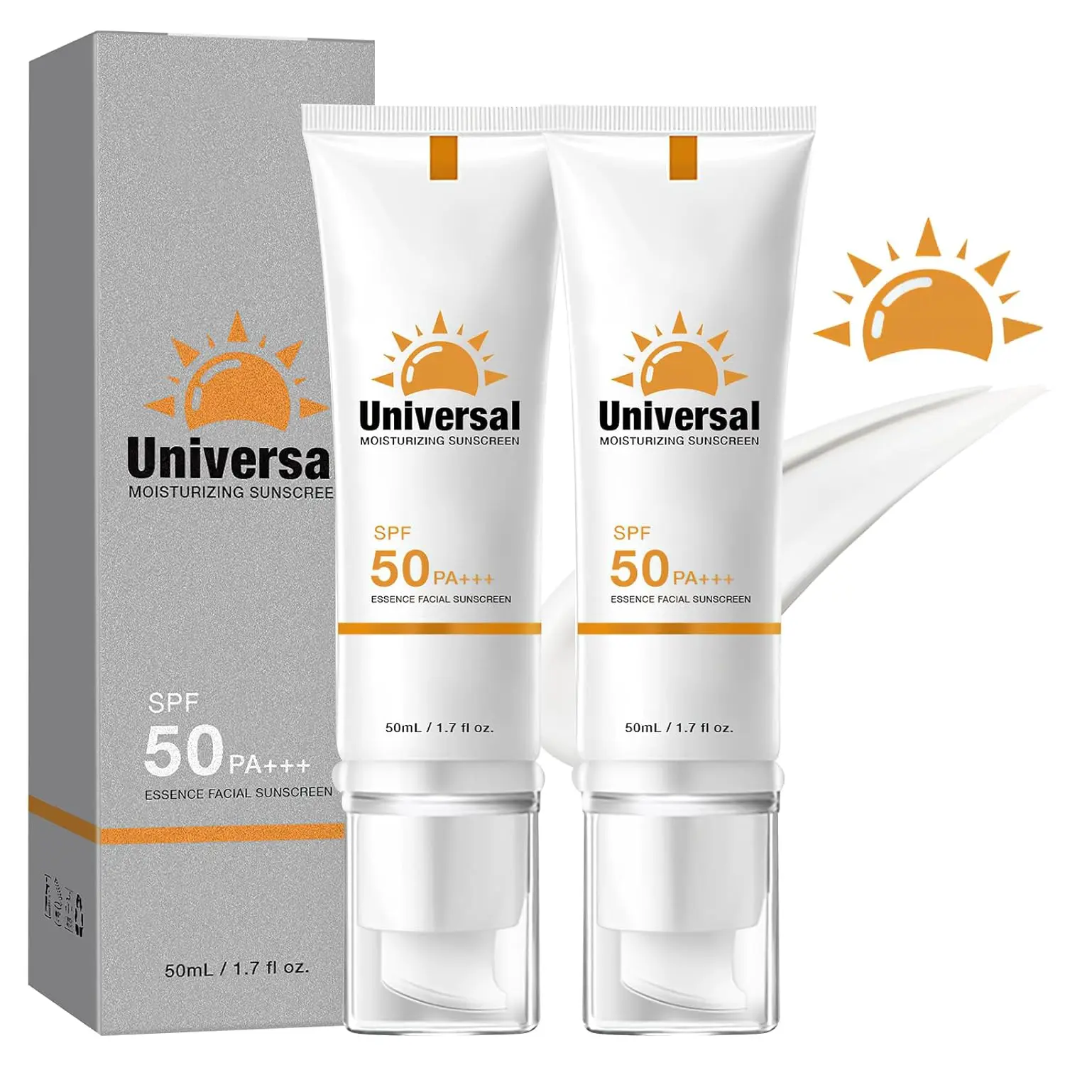 Soug Tinted Sunscreen for Face, Universal Tinted Moisturizer, Universal Protective Tinted Sunscreen SPF 50, Non-Sticky, Lightweight,  Uv Sunblock