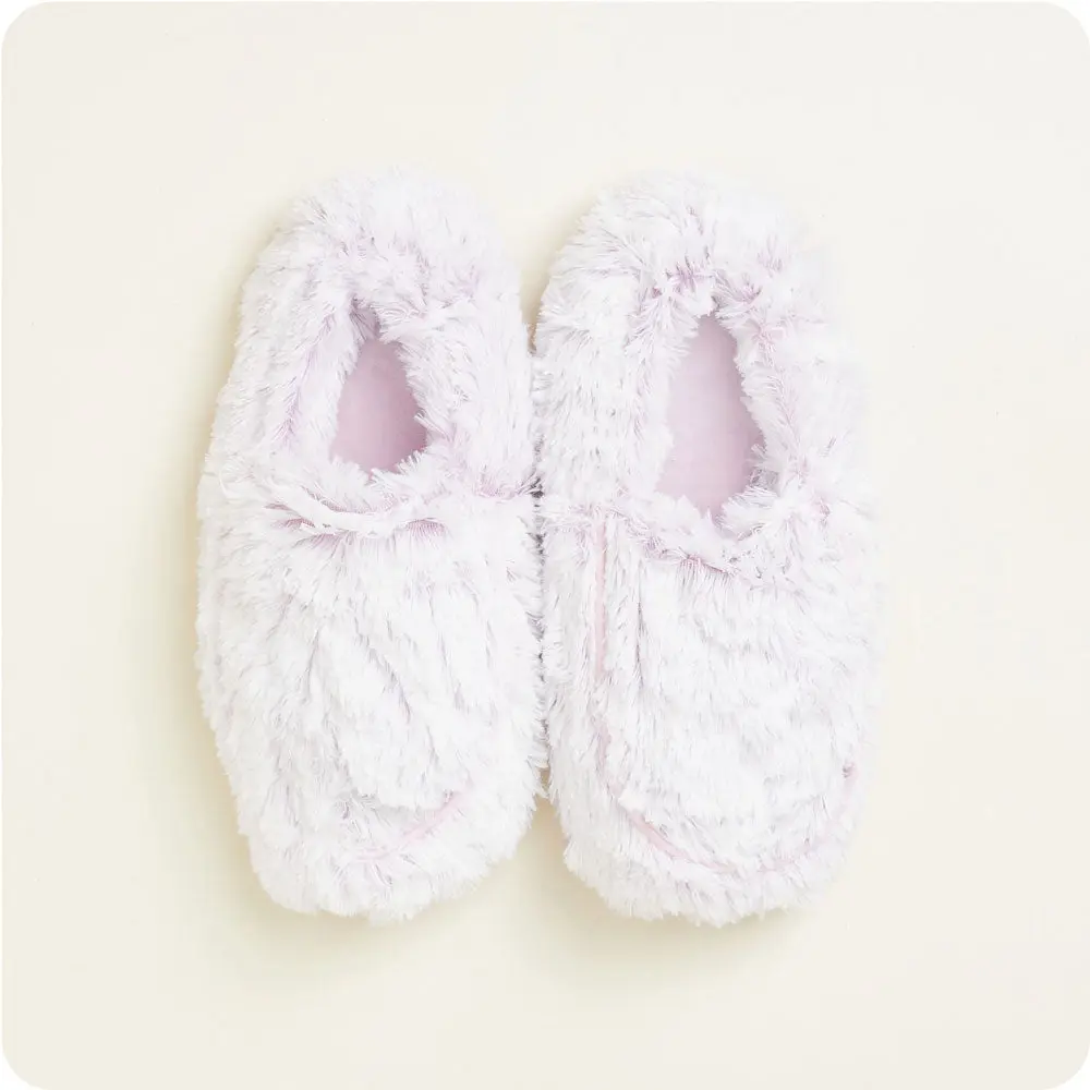 XL Marshmallow Lavender Slippers Warmies