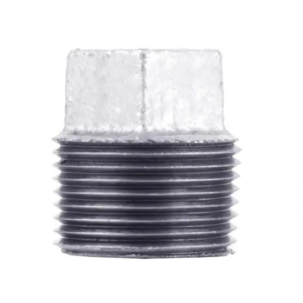 STZ Industries 3/8 in. MIP Galvanized Malleable Iron Plug – Durable Pipe Fitting for Plumbing
