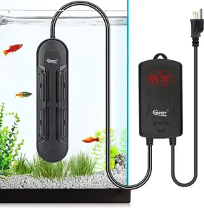 hygger Fully Submersible Aquarium Heater with External Temperature Display Controller Upgraded Double Quartz Tubes Fish Tank Heater, Suitable for Marine and Freshwater