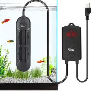 hygger Fully Submersible Aquarium Heater with External Temperature Display Controller Upgraded Double Quartz Tubes Fish Tank Heater, Suitable for Marine and Freshwater