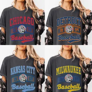 Baseball 2026 Shirt for All team Vintage T-Shirt, All Star Game Day Retro Outfit, Comfortable Cotton Shirt, Gift for Baseball Fans A20 M1JBO