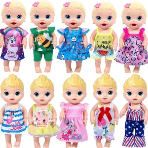 12 Inch Doll Clothes Accessories 10 Sets Alive Baby Doll Clothes Outfit Dress for 10 Inch Baby Dolls 12 Inch Alive Baby Dolls Dolls Perfect Gift for Girls' Christmas & Birthday Parties (doll Not Included)