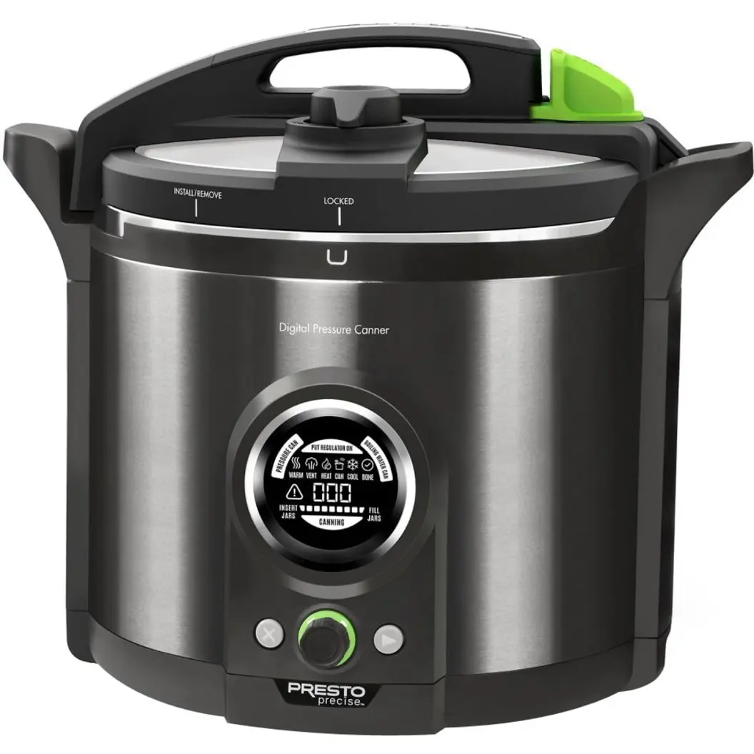 212 MAIN 12 qt. Stainless Steel Automatic Programmable Digital Electric Pressure Canner-Cooker - Digital Control, Safety Alerts, 14 Depth, Standard Plug, Kitchen Appliance for Shelf Stable Canned Foods, Pressure Cooker, Programmable Pressure Cookers