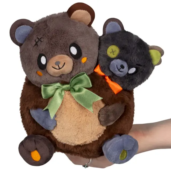 Mini Two-Headed Bear Plush Toy Stuffed Animal