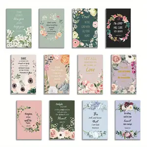 12 Pcs Christian Gifts for Women, Faith Prayer Journal, Guided Journal, Daily Devotional Journal, Mother's Day Gifts, Small Pocket Notebook, Biblical Inspiration, 5x3.2 Inch