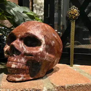 Red Jasper Skull